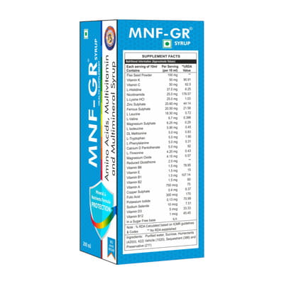 Mnf Gr Bottle Of 200ml Syrup