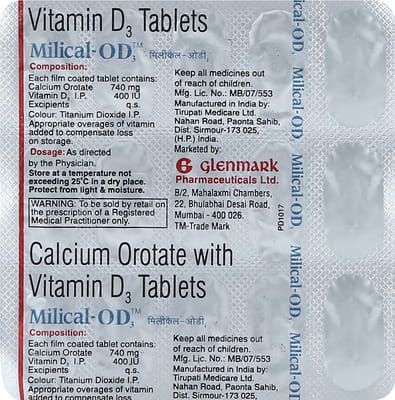 Milical Od3 Strip Of 15 Tablets
