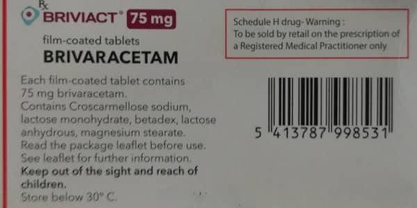 Briviact 75mg Strip Of 14 Tablets