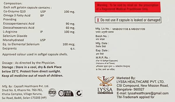 Lysa Q 10 Strip Of 10 Capsules