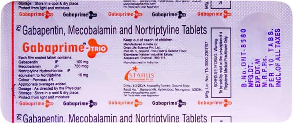 Gabaprime Trio Strip Of 10 Tablets