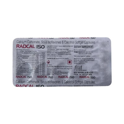 Radcal Iso Strip Of 10 Capsules