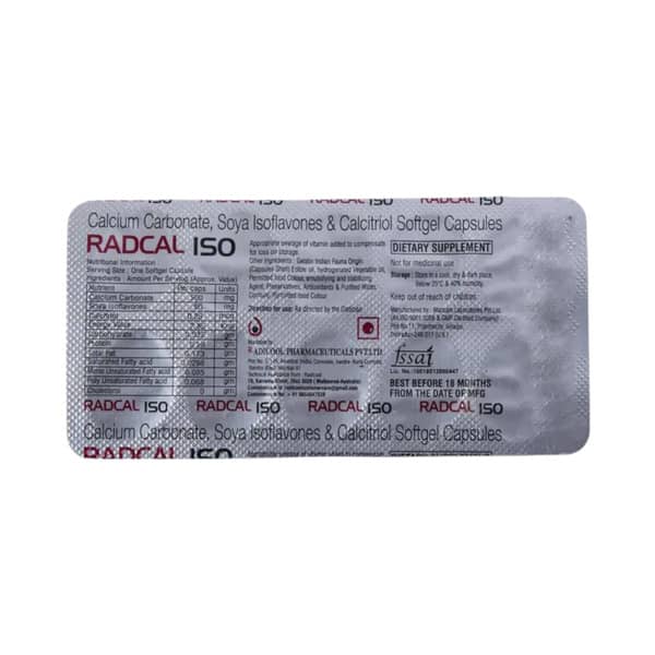 Radcal Iso Strip Of 10 Capsules