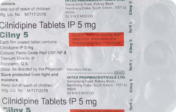 Cilny 5mg Strip Of 15 Tablets