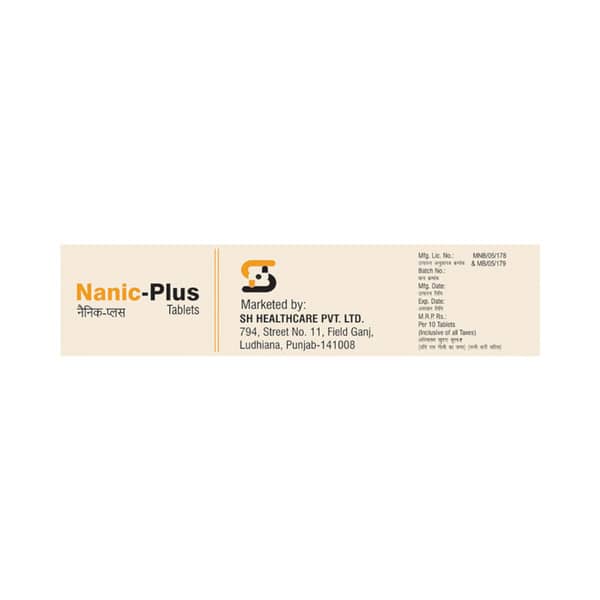 Nanic Plus Strip Of 10 Tablets