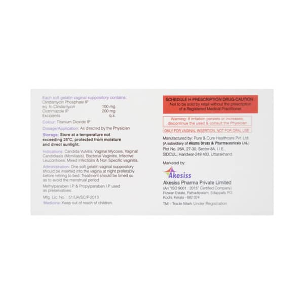 Clenol 3D Strip Of 3 Vaginal Suppositories