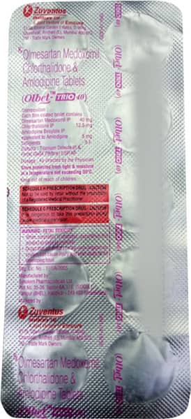 Olbet Trio 40Mg Strip Of 10 Tablets
