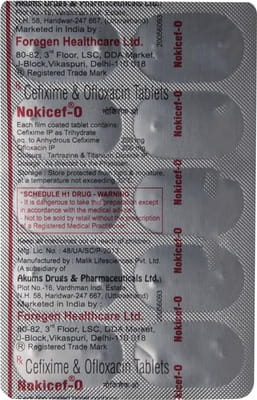 Nokicef O Strip Of 10 Tablets
