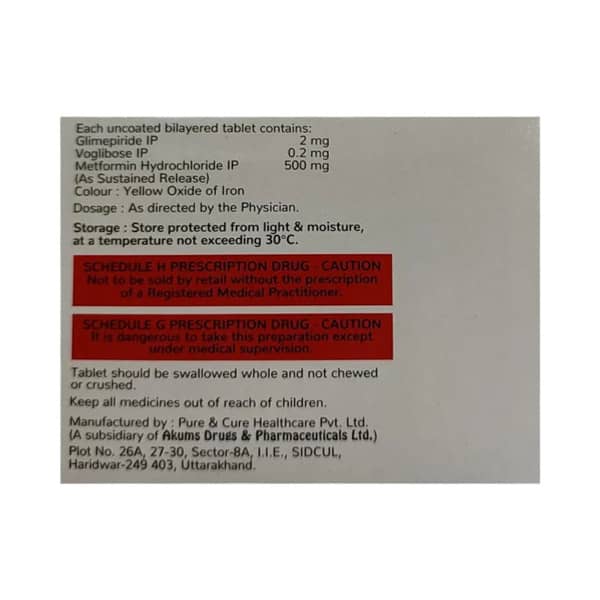 Azmet Vg 2 Strip Of 10 Tablets