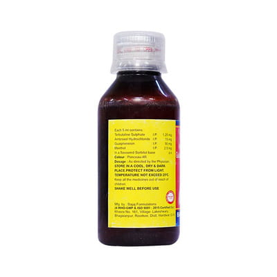 Bacantus Sugar Free Bottle Of 100ml Syrup
