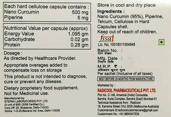 Curcumega Plus Strip Of 10 Capsules