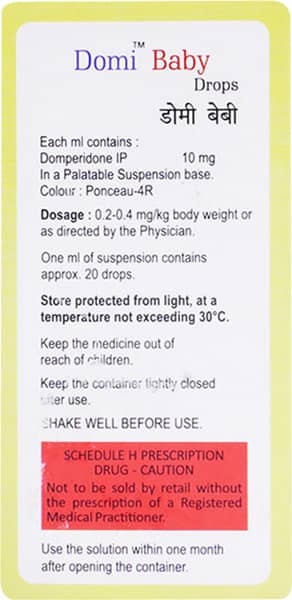 Domi 10mg Bottle Of 5ml Baby Drops