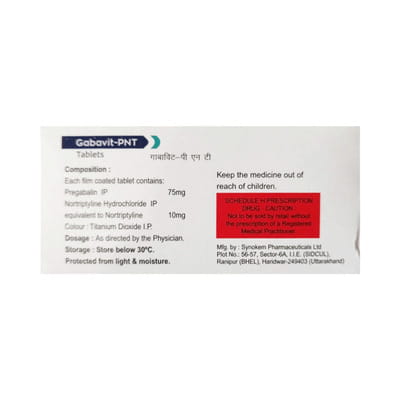 Gabavit Pnt Strip Of 10 Tablets