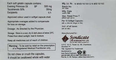 Epovel Strip Of 10 Capsules