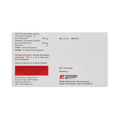 Moca 625mg Strip Of 10 Tablets