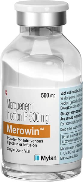 Merowin 500mg Dry Vial Of 1 Powder For Injection