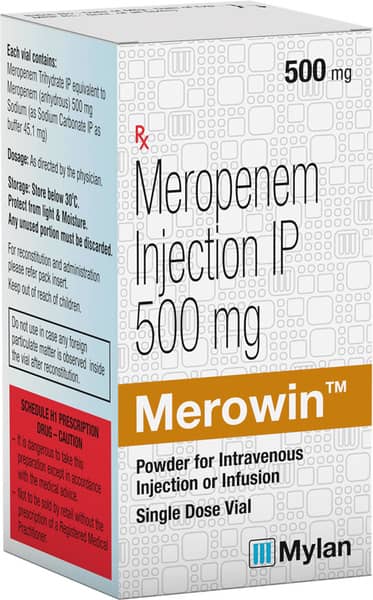 Merowin 500mg Dry Vial Of 1 Powder For Injection