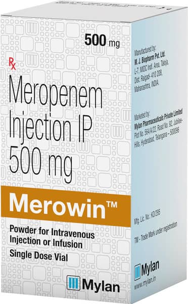 Merowin 500mg Dry Vial Of 1 Powder For Injection