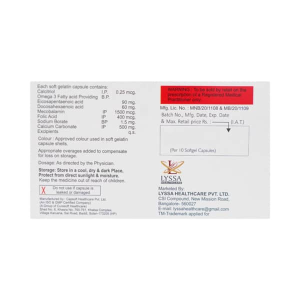 Osteodiet Strip Of 10 Capsules