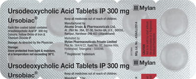 उर्सोबियाक 300एमजी 10 टैबलेट की स्ट्रिप