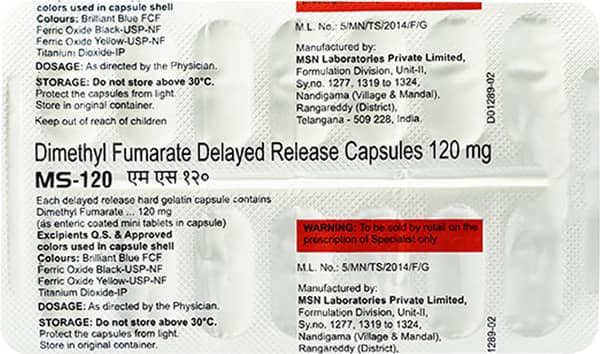 Ms 120mg Strip Of 14 Capsules