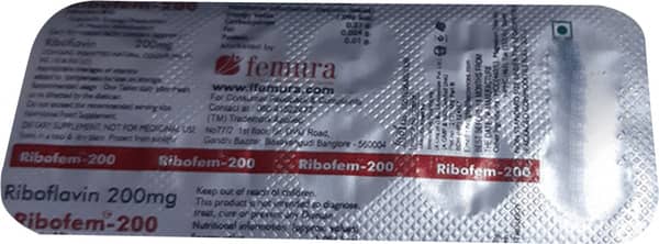 Ribofem 200Mg Strip Of 10 Tablets