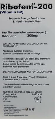 Ribofem 200mg Strip Of 10 Tablets
