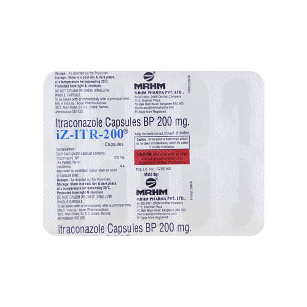 Itr 200mg Strip Of 10 Capsules