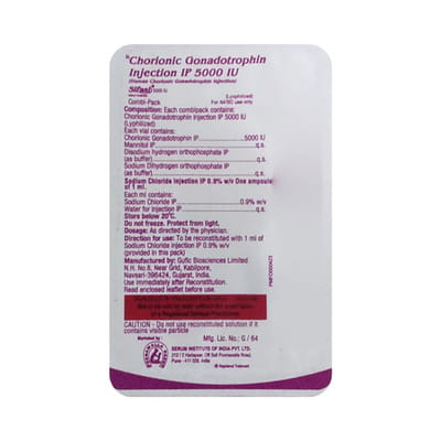 Sifasi 5000iu Dry Vial Of 1 Powder For Injection