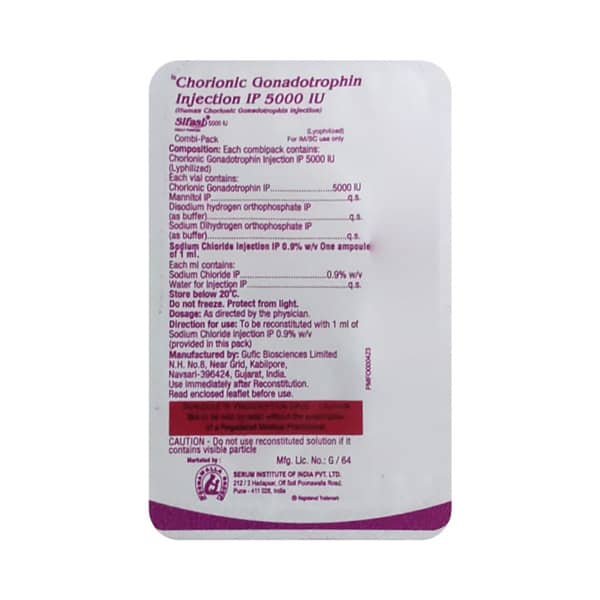 Sifasi 5000iu Dry Vial Of 1 Powder For Injection