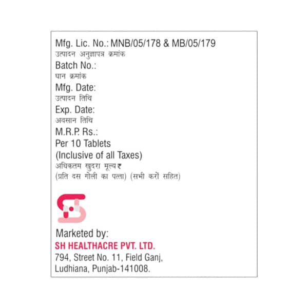 Shfol Xt Strip Of 10 Tablets