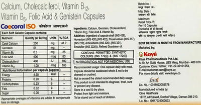 Coecoral Iso Strip Of 10 Capsules