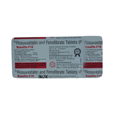Rosulife F10 Strip Of 10 Tablets