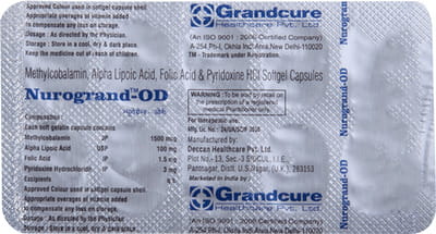 Nurogrand Od Strip Of 10 Capsules