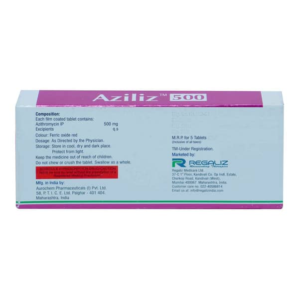 Aziliz 500Mg Strip Of 5 Tablets