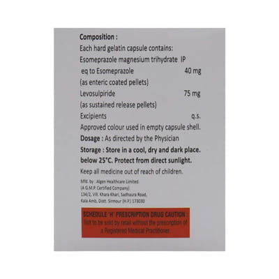 Esotab Ls Strip Of 10 Capsules