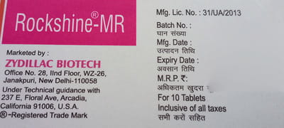 Rockshine Mr 60mg Strip Of 10 Tablets