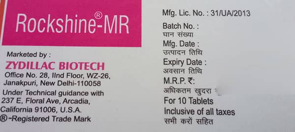 Rockshine Mr 60Mg Strip Of 10 Tablets