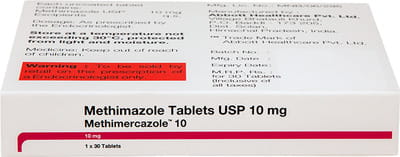 Methimercazole 10mg Strip Of 30 Tablets