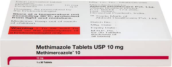 Methimercazole 10mg Strip Of 30 Tablets