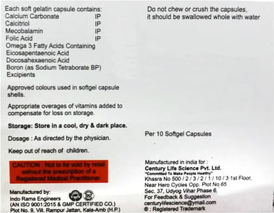 Borncal Plus Strip Of 10 Capsules