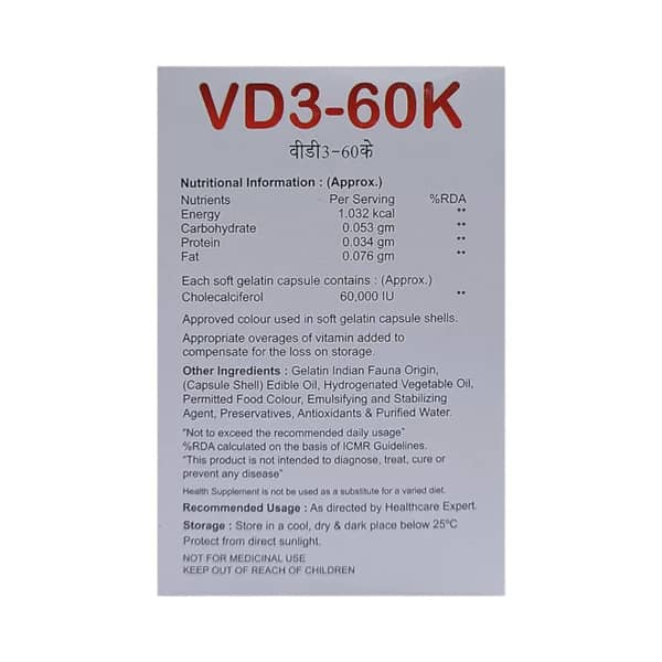 Vd3 60k Strip Of 4 Capsules