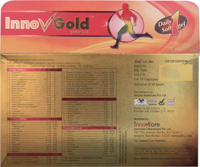 New Innovgold Strip Of 15 Capsules
