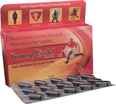 New Innovgold Strip Of 15 Capsules