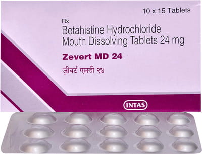 Zevert Md 24mg Strip Of 15 Tablets