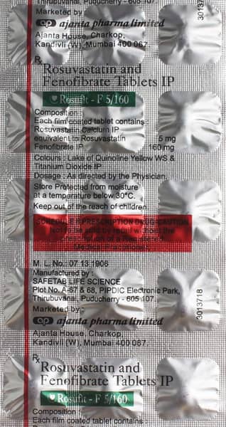 Rosufit F 5/160mg Strip Of 15 Tablets