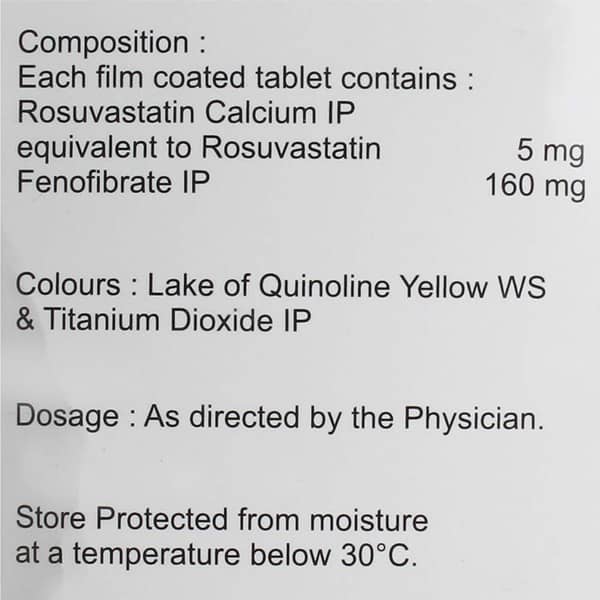 Rosufit F 5/160mg Strip Of 15 Tablets