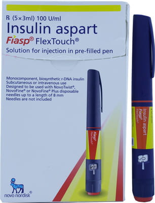 Fiasp 100iu Flextouch Pre Filled Pen Of 3ml Solution For Injection