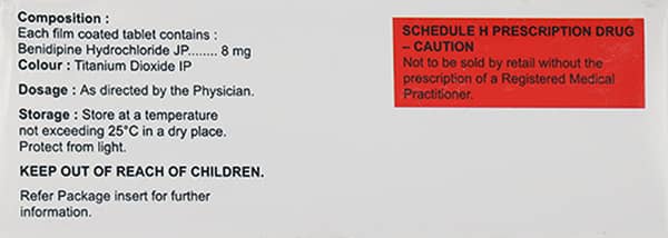 Benepack 8Mg Strip Of 15 Tablets
