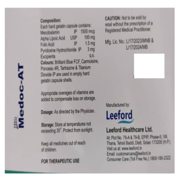 Neo Medoc At Strip Of 10 Capsules